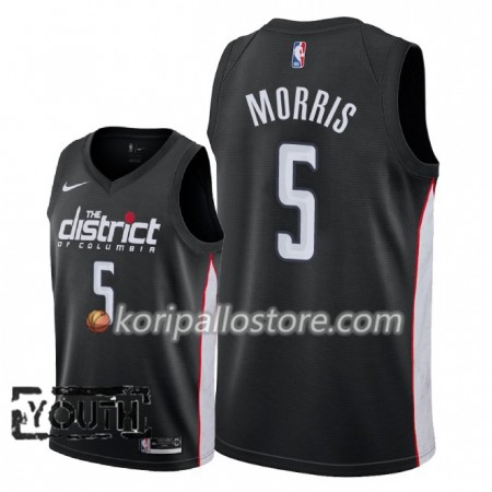 Washington Wizards Markieff Morris 5 2018-19 Nike City Edition Musta Lasten Pelipaidat Swingman